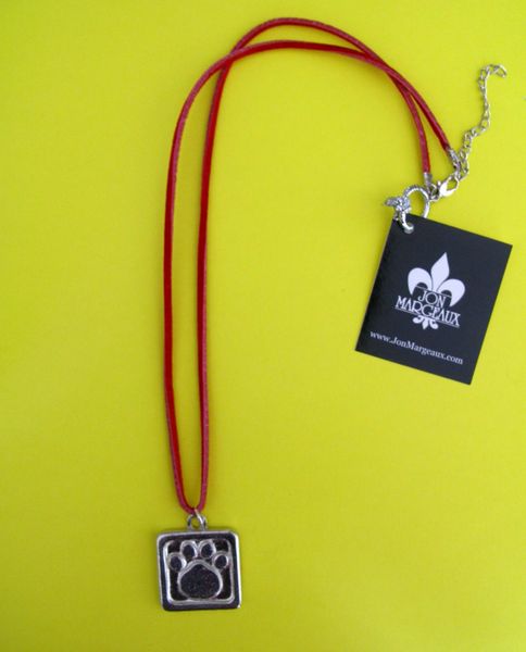 Paws for a Cause Red Cord Necklace