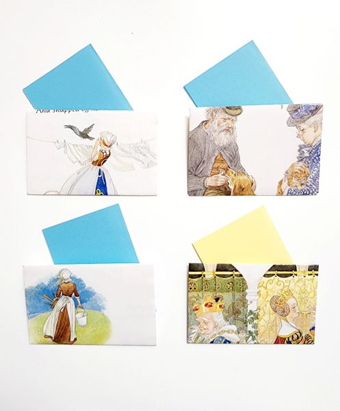 Good Old Days - Mini Note Cards (3.75"x2.5")- Pack of 4