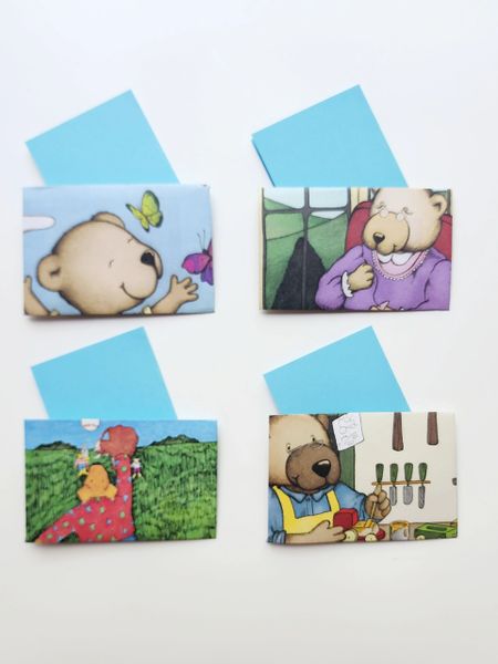 Mini Note Cards - Beary Good (3.75"x2.5")- Pack of 4