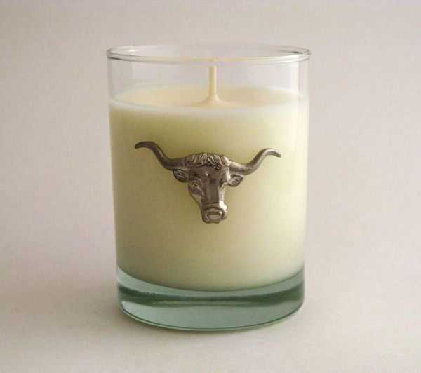 Soy Candle (14 oz.) with Pewter Steer