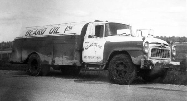 Old picture of a Beard Transportation truck