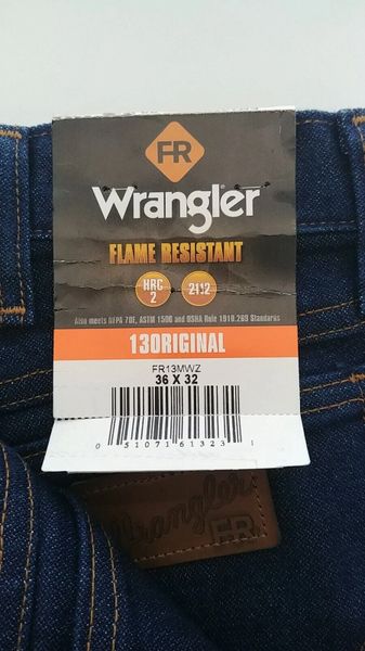 Wrangler Mens FR Flame Resistant Jeans Size 36x32 FR13MWZ HRC 2 NFPA 2112  New