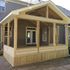 Finished screen porch caulked. 