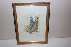 Vintage Westminster Abbey print