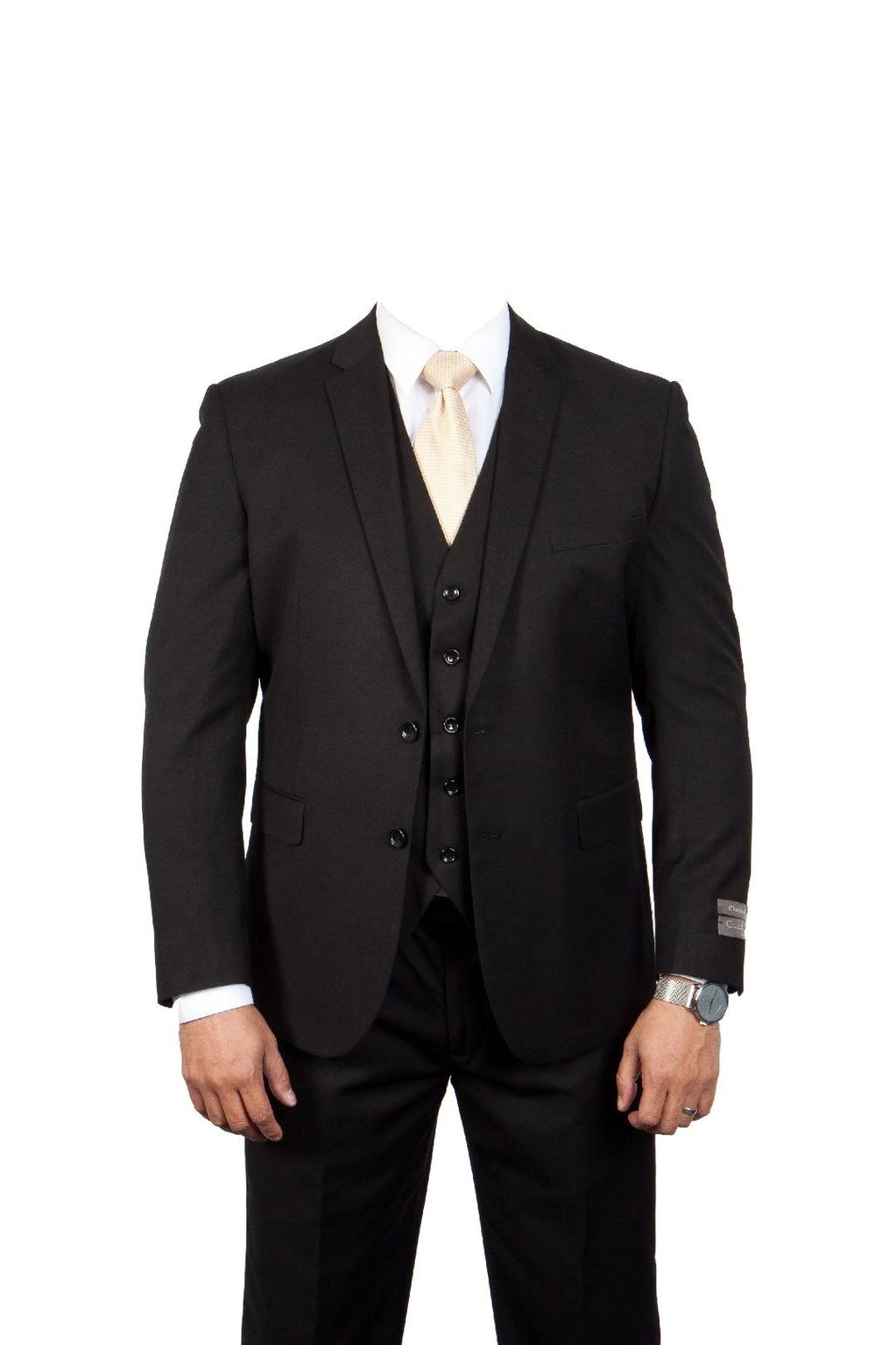 Black suit 6pc Rental $199.99
Colors:Lt grey, Mid Grey, Charcoal, White,Black,Navy,Indigo blue & Tan