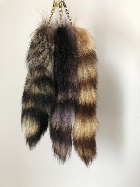 Racoon sales tail keychain