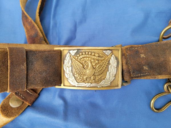 1851 BUFF SWORD BELT AND PLATE