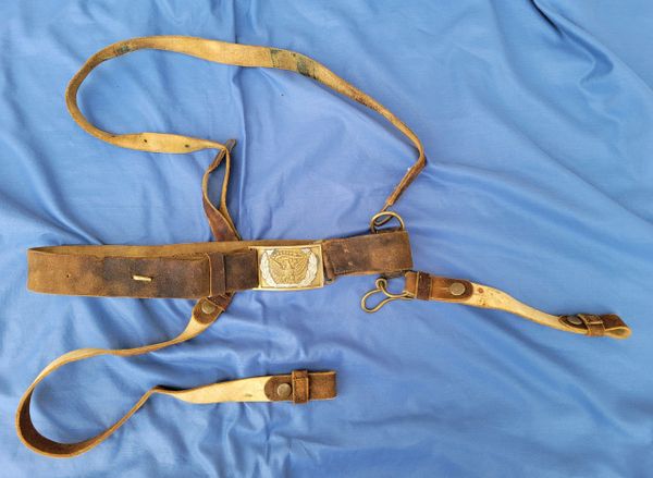 M1851 Buff Leather Sword Belt / SOLD