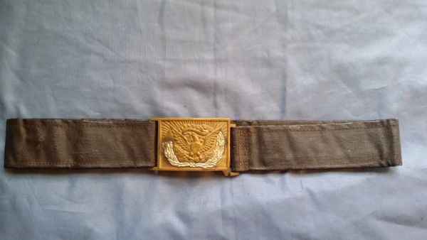 CONFEDERATE PAINTED CLOTH BELT | SUSAT Civil War Antiques