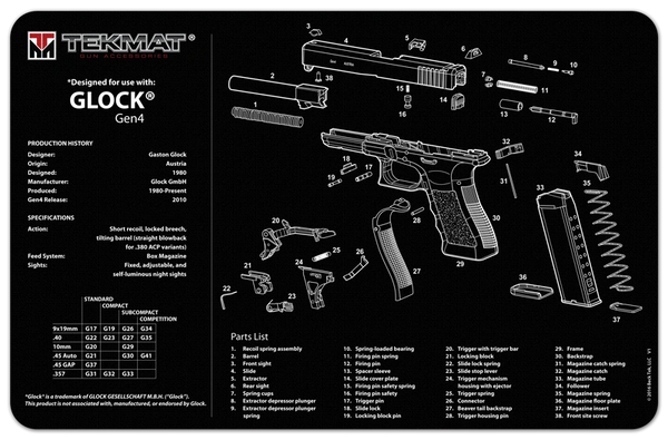 11x17 Gun Cleaning Mat