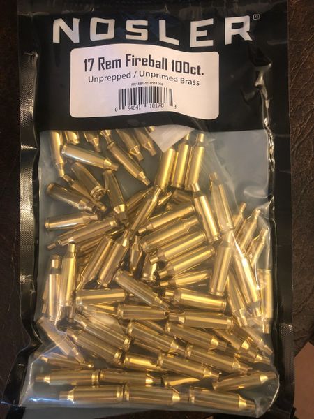 Nosler Unprimed Unprepped Brass Rifle Cartridge Cases .223 Rem