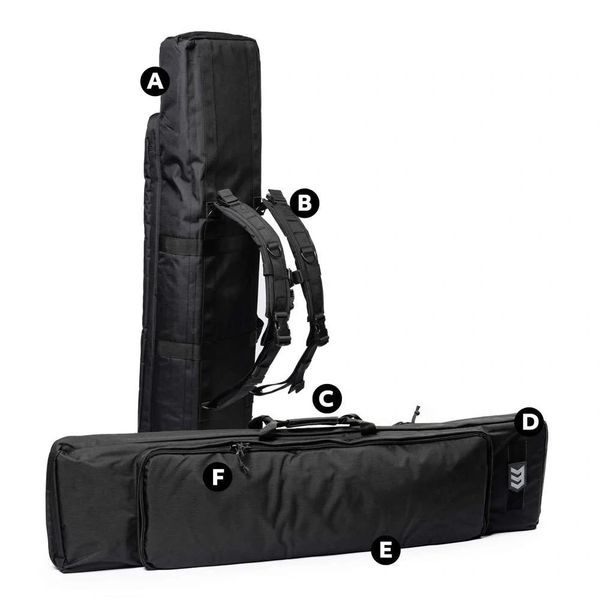 3V GEAR COVERT 36”or 48 PADDED GUNCASE - HEAVY DUTY LIGHTWEIGHT RIFLE/CARBINE/LBP  BAG