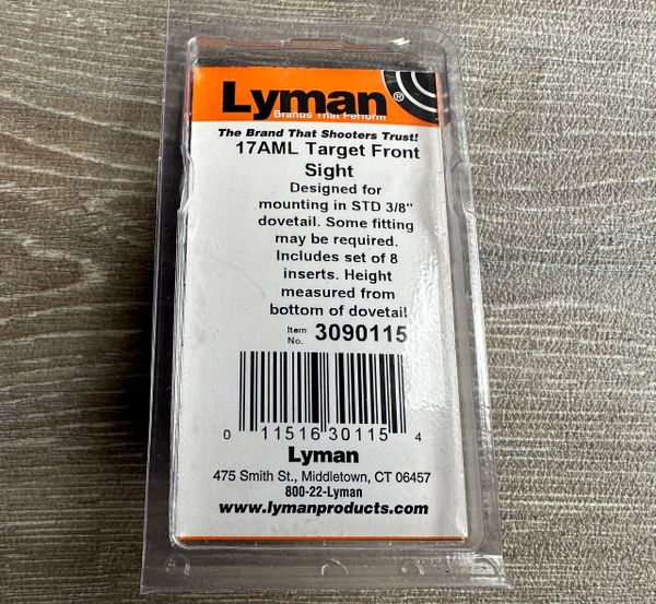 LYMAN 17A Series Muzzleloader Rifle Front Target Sight | Firing Solutions