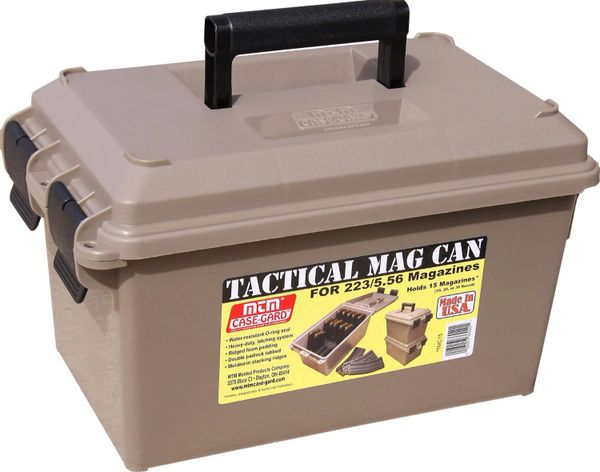 MTM CASE GARD TACTICAL MAGAZINE CAN TOUGH PADDED WATER-RESISTANT STORAGE BOX  TMC15