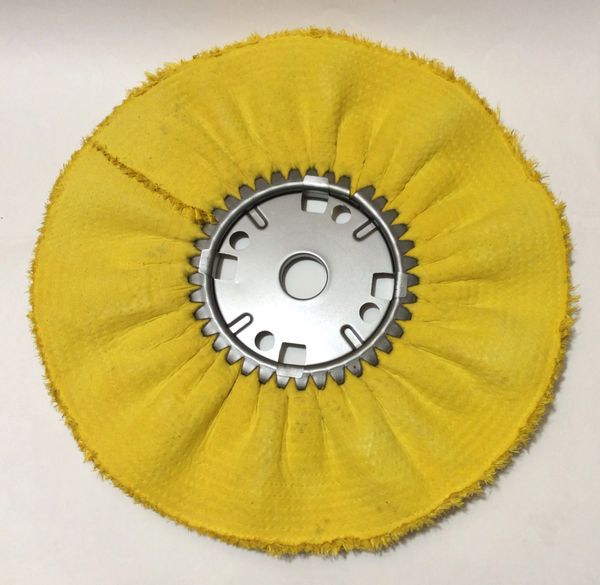Sisal & Cloth Buffing Wheel 14 inch Gold Treatment Bayland Products