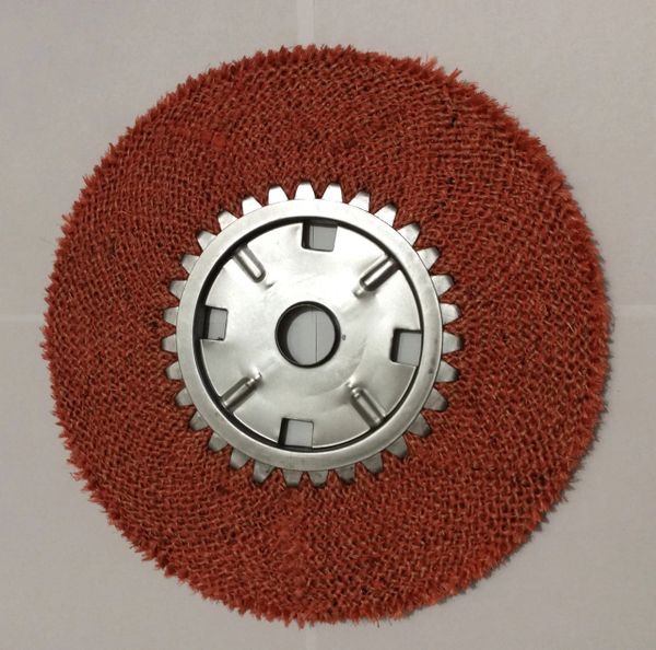 12 X 5 Inch Bias Sisal Buffing Wheel, Red Treatment 11/4 inch Ar