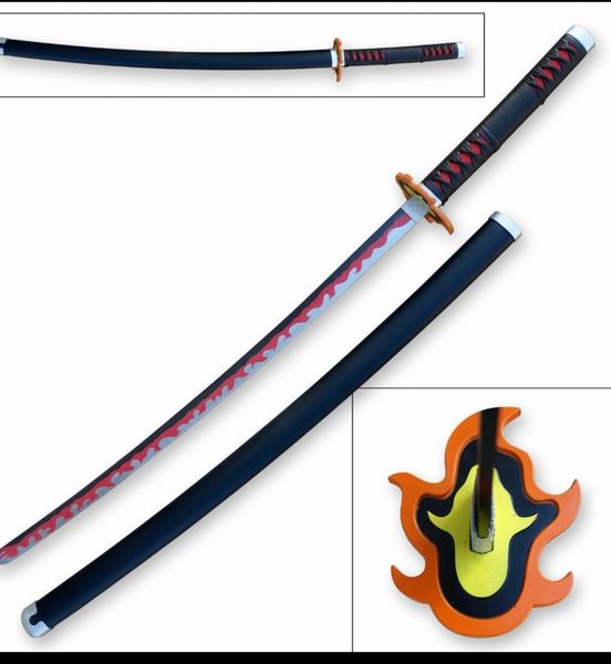 Demon Slayer Kimetsu Rengoku Kyoujurou Cosplay Sword New In Box