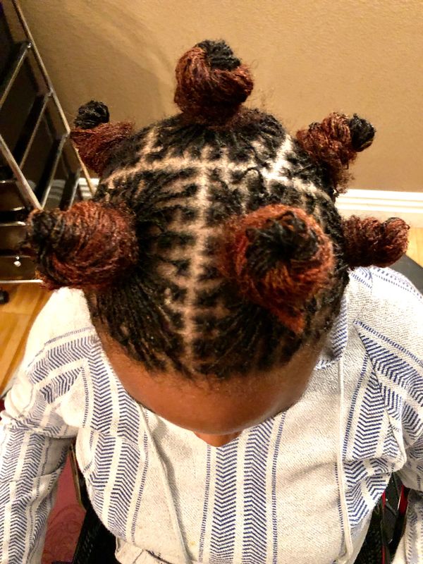 Sisterlock grid natural hairstyles install