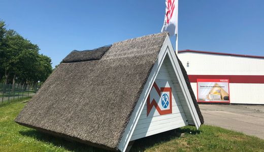 Reed roof in Denmark