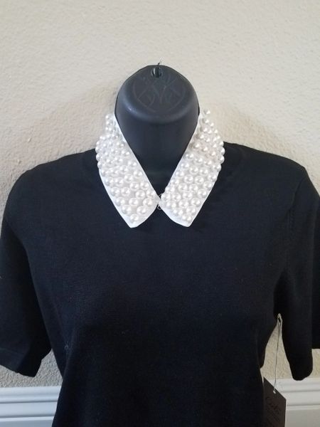 tocca PEARL COLLAR カーディガン ホワイト+belloprint.com