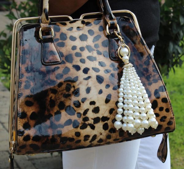 Giftale Women's Leopard Handbag Charms