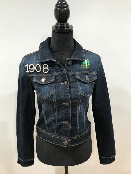 Alpha kappa alpha denim on sale jacket