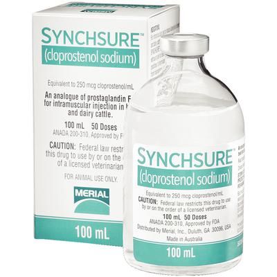 Synchsure (Cloprostenol Sodium) Injection, Prostaglandin Analogue, 100mL , Boehringer Ingelheim 126677