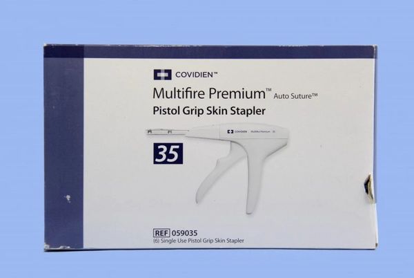 Skin Stapler, 35 Single Use, 6/bx , Covidien 059035