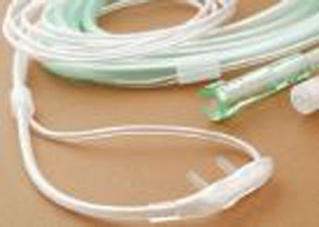 ETCO2 Nasal Sampling Cannula with O2 NonIntubated Sampling Line OmniLine Adult Curved Prong / NonFlared Tip 25/Case , Covidien 007609