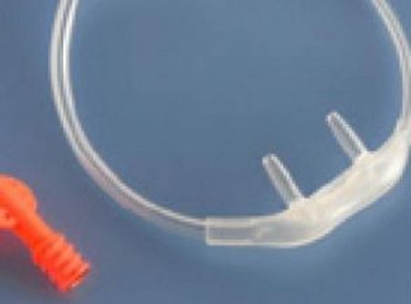 ETCO2 Nasal Sampling Cannula Without Oxygen Delivery NIV Line Adult Curved Prong / NonFlared Tip 25/Case , Covidien 008174