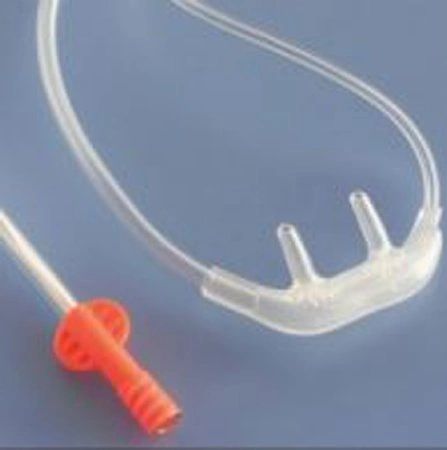 ETCO2 Nasal Sampling Cannula with O2 With Oxygen Delivery FilterLine Adult Curved Prong / NonFlared Tip, 100/Case , Covidien 010304