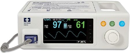 Tabletop Pulse Oximeter Nellcor VAC or Battery Power Audible and Visual Alarm , Covidien PM100N-MAXN