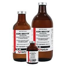 Agri-Mectin (Ivermectin) 1% Sterile Solution Injection for Cattle and Swine, 200mL , Agrilabs 226