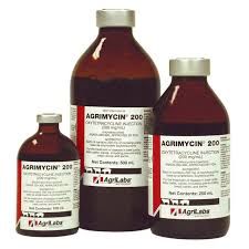 Agrimycin 200 (Oxytetracycline) Antibiotic Injection, 250mL , Agrilabs 1994