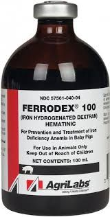Ferrodex 100 Iron Hydrogenated Dextran, Hematinic, 100mL , Agrilabs 149A