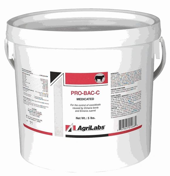 Pro-Bac-C Medicated Milk / Water Soluble Powder, 35lb , Agrilabs 1270