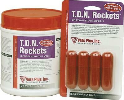 T.D.N. Rockets Nutritional Gelatin Capsules for Adult Cattle, 28 Count, Agrilabs 38399