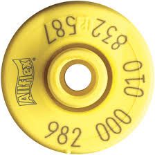 HDX Reusable EID Tag, Extended Male, Yellow, Small , 250/Pack , Allflex SFI-HDXOTP982-