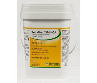 TetraMed 324 HCA (Tetracycline Hydrochloride) Soluble Powder, 25lb , Bimeda 1TET024