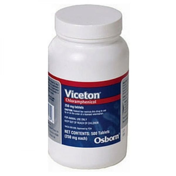 Viceton (Chloramphenicol) Tablets for Oral Use in Dogs 1gm, 100