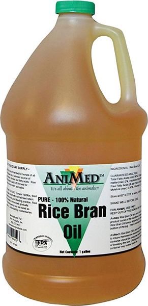 Pure 100% Natural Rice Bran Oil, 1 Gallon , Animed 90422