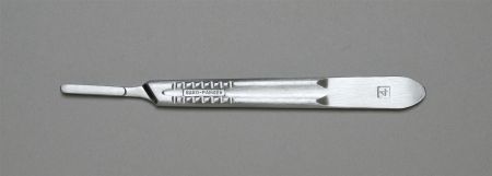 Surgical Blade Handle Bard-Parker Stainless Steel Size 4 , Aspen Surgical 371040