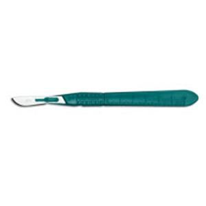 Scalpel Bard-Parker Conventional Size 11 Stainless Steel / Plastic Sterile Disposable , 10/Box , Aspen Surgical 371611