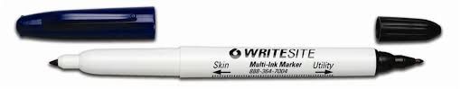 WriteSite Multi-Ink Marker, Skin and Utility Ink, Non-Sterile , 100/Box , Aspen Surgical 2755BN