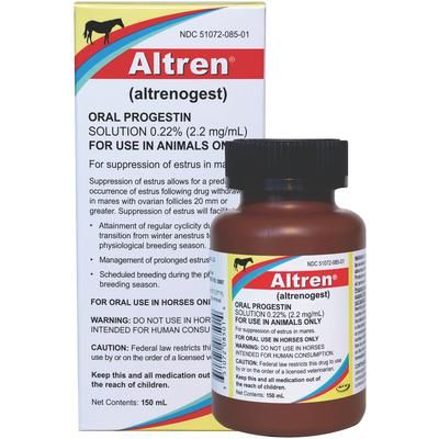 Altren Oral Progestin Solution, 0.22% (2.2 mg/ml) 150 ml , AURORA PHARMACEUTICAL 28007