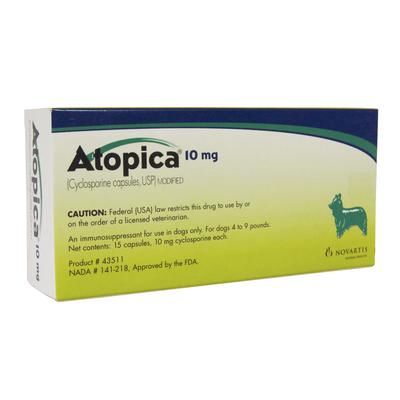 Atopica Canine 15/Pkg , 10 mg ,ELANCO CA491507VAM