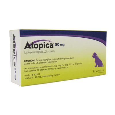 Atopica Canine 15/Pkg ,50 mg , ELANCO CA490507VAM