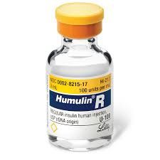 Humulin R Regular, Human Insulin Injection 100 IU/mL, 10mL , Elanco 00002-8215-01