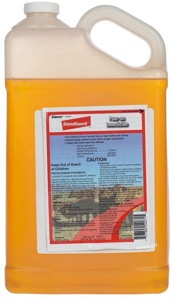 StandGuard Pour-On Insecticide, 4.5 Liter , Elanco AH094305LAM