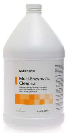 Multi-Enzymatic Instrument Detergent Liquid 1 gal. Jug Eucalyptus Spearmint Scent , MC 53-28501